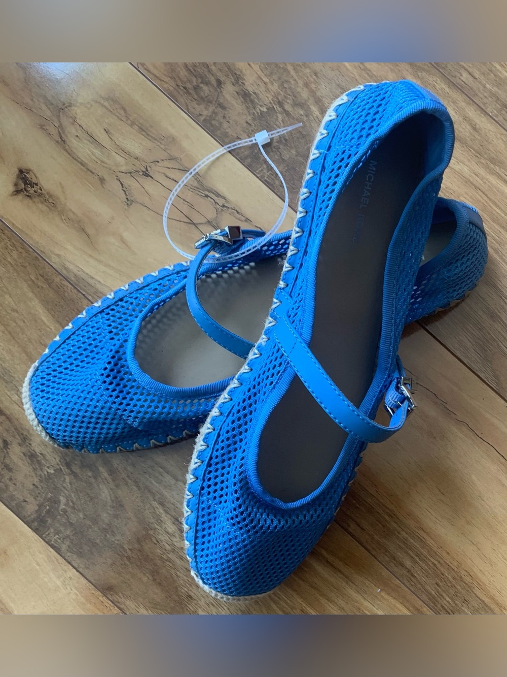 Michael Kors Blue Mesh Espadrille Mary Jane